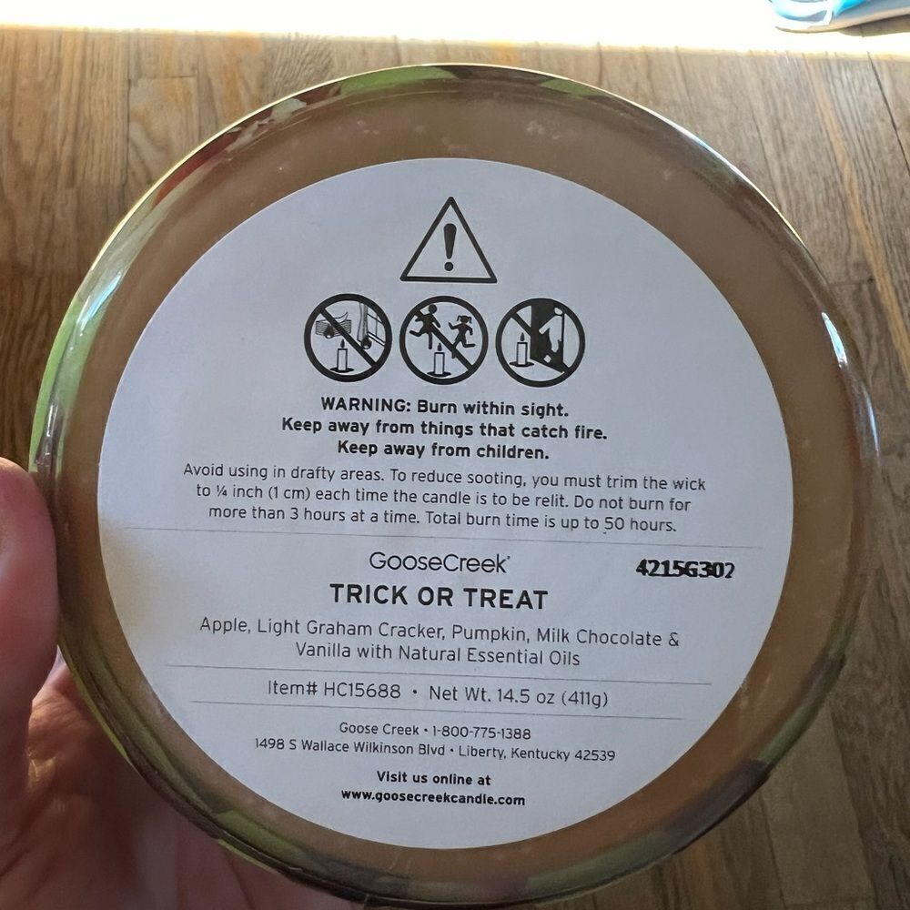 Goose Creek Halloween Lmtd Ed 3 Wick Candle Trick or Treat - Picture 8 of 8